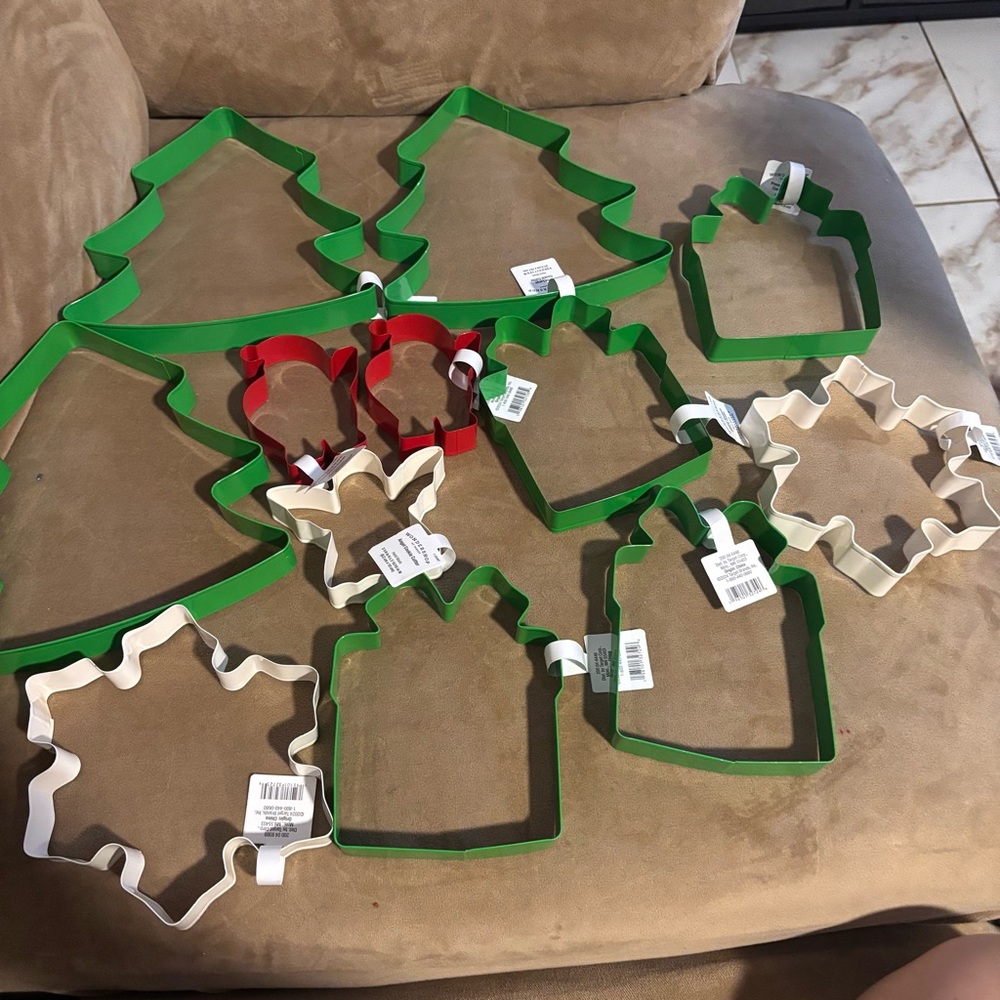 Target Holiday Cookie Cutters Set - Green, Red, White